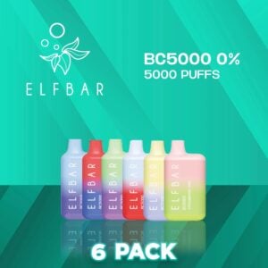 EBCREATE BC5000 Zero Nicotine Disposable Vape 5000 Puffs - 6 Pack