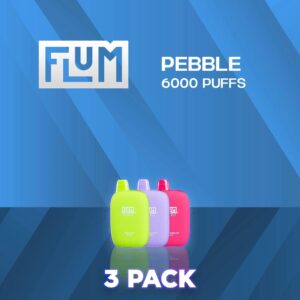 Flum Pebble 6000 Puffs Disposable Vape - 3 Pack