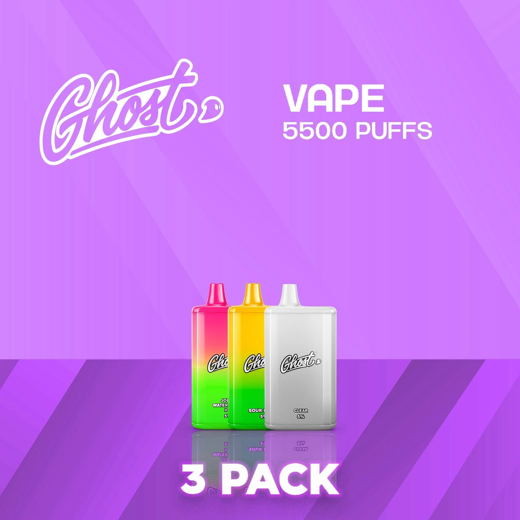 Ghost 5500 Puffs Disposable Vape - 3 Pack - Image 2