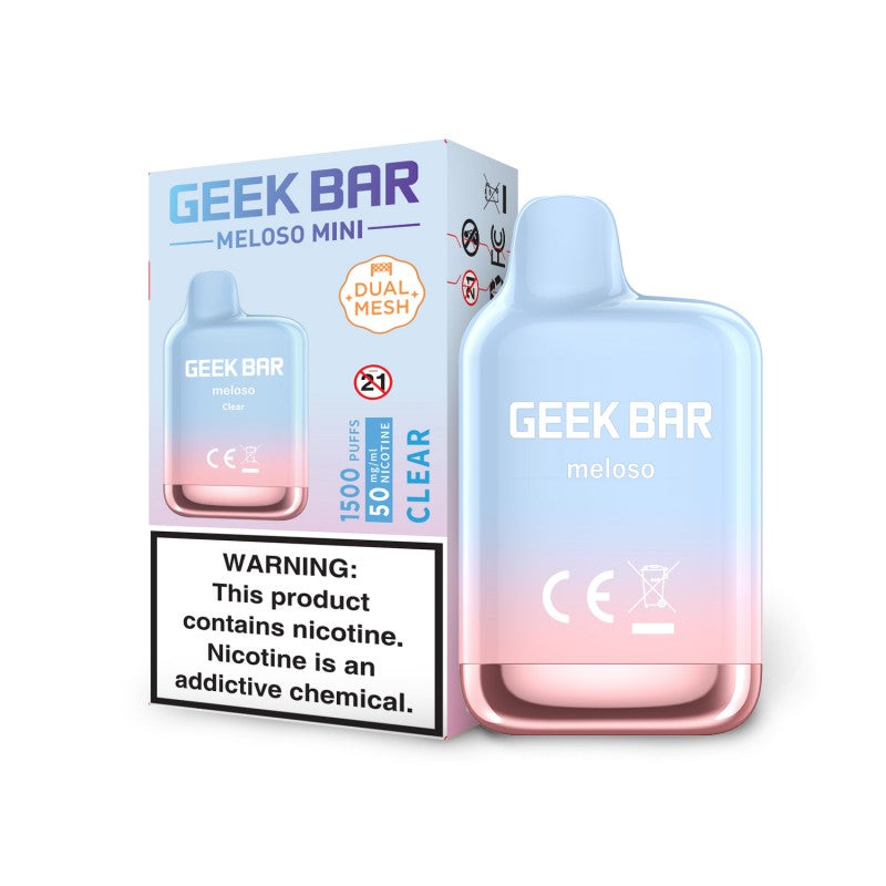 Clear Geek Bar Meloso Mini Disposable Vape