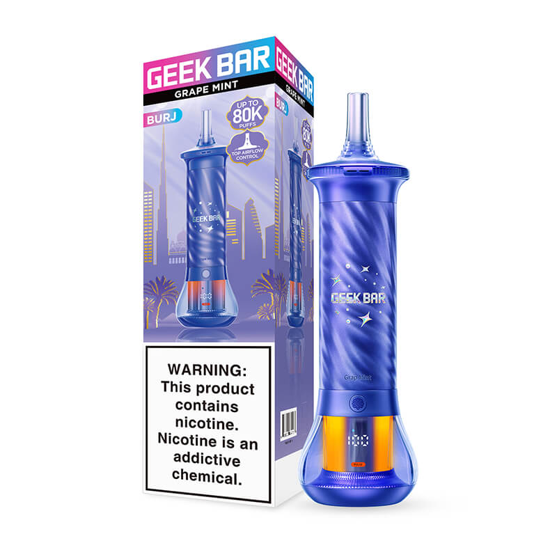 Geek Bar Burj 80000 Puffs Disposable Vape - Grape Mint