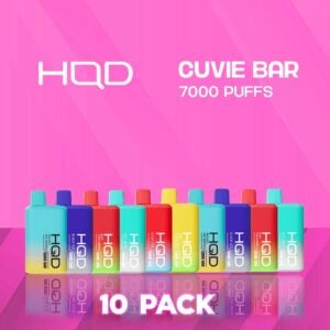 HQD Cuvie Bar 7000 Puffs Disposable Vape - 10 Pack