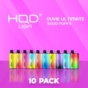 HQD Cuvie Ultimate 5000 Puff Disposable Vape - 10 Pack