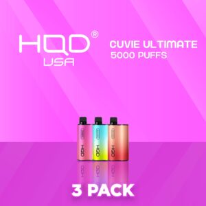HQD Cuvie Ultimate 5000 Puff Disposable Vape - 3 Pack