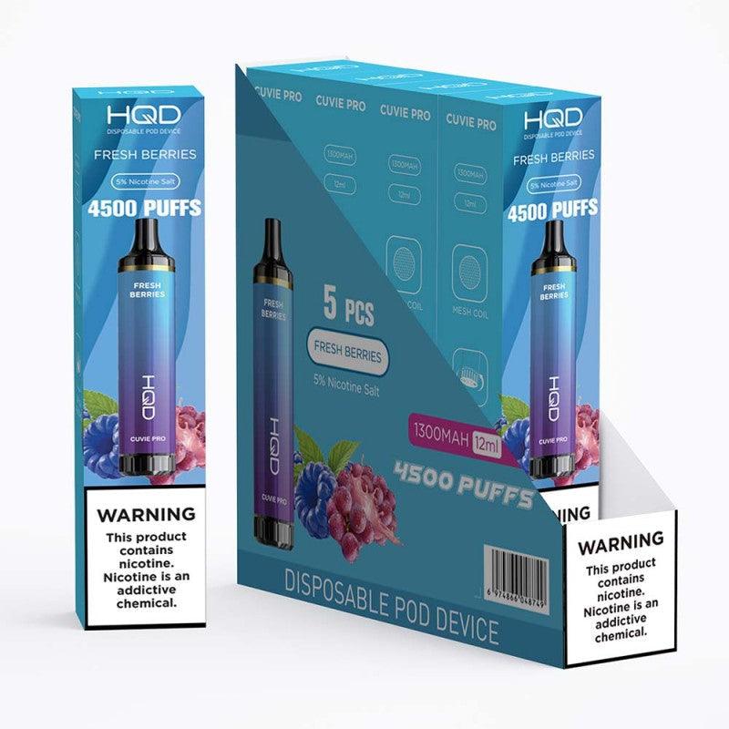 HQD Cuvie Pro 4500 Puff Disposable Vape - 10 Pack