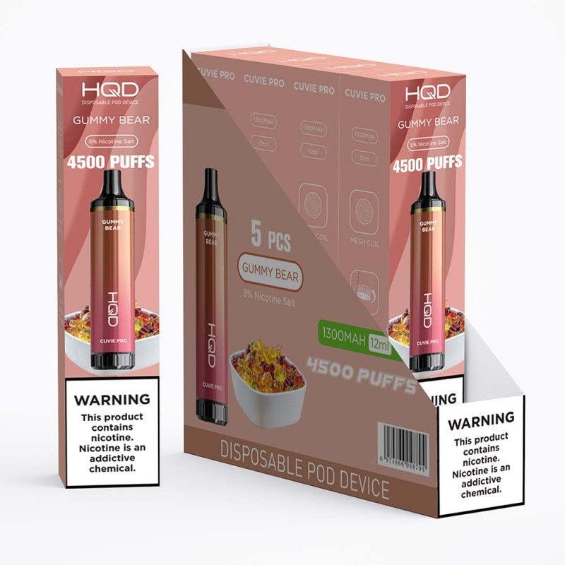HQD Cuvie Pro 4500 Puff Disposable Vape - 10 Pack