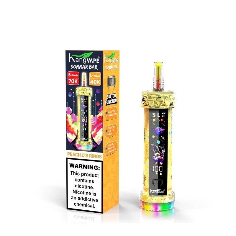 Kangvape Sommar Bar 70K Disposable Hookah Vape - ( 1 Pack ) - Peach O Rings