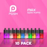 POSHMAX10PACK.jpg Posh Max Disposable Vape 5200 Puffs - 10 Pack