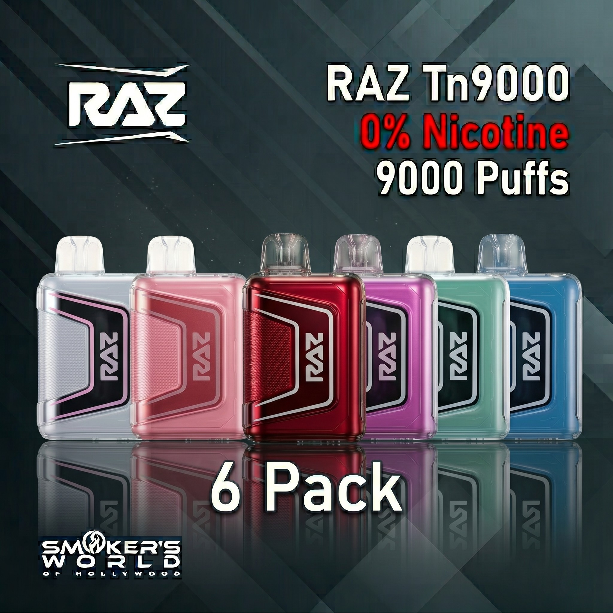 Raz Tn9000 Zero- 6 Pack