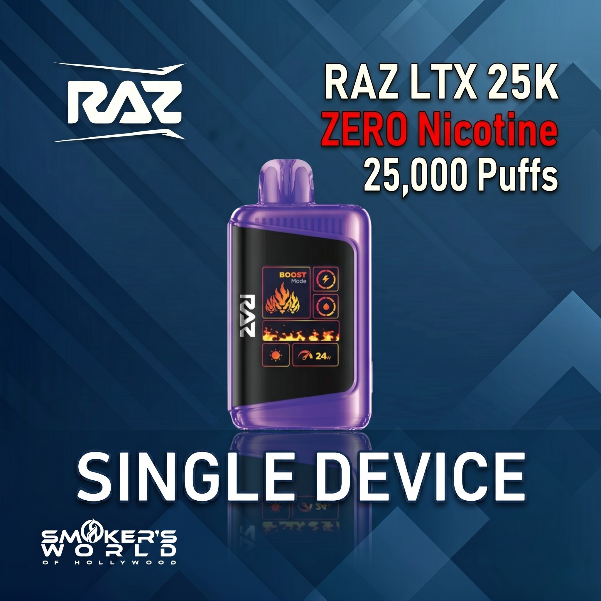 RAZ LTX 25K Zero NIc ( 1 Pack)