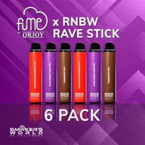 Fume x RNBW Rave Stick 10K Vape - (6 Pack)