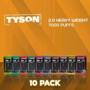 Tyson 2.0 Heavy Weight Disposable Vape - 10 Pack