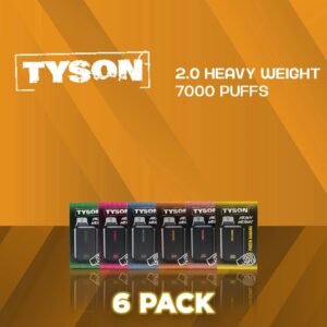 Tyson 2.0 Heavy Weight Disposable Vape - 6 Pack