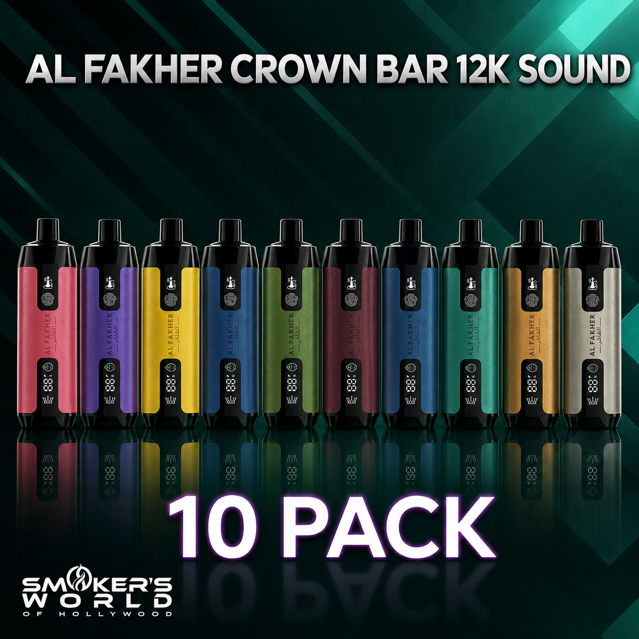 Al Fakher Crown Bar 12K Sound 10 Pack Smokers World