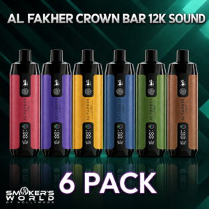 Al Fakher Crown Bar 12K Sound 6 Pack Smokers World