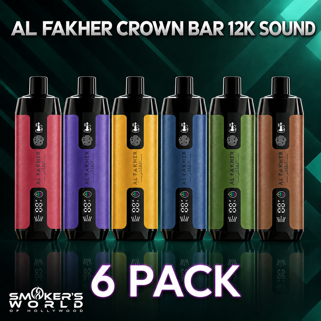 Al Fakher Crown Bar 12K Sound 6 Pack Smokers World