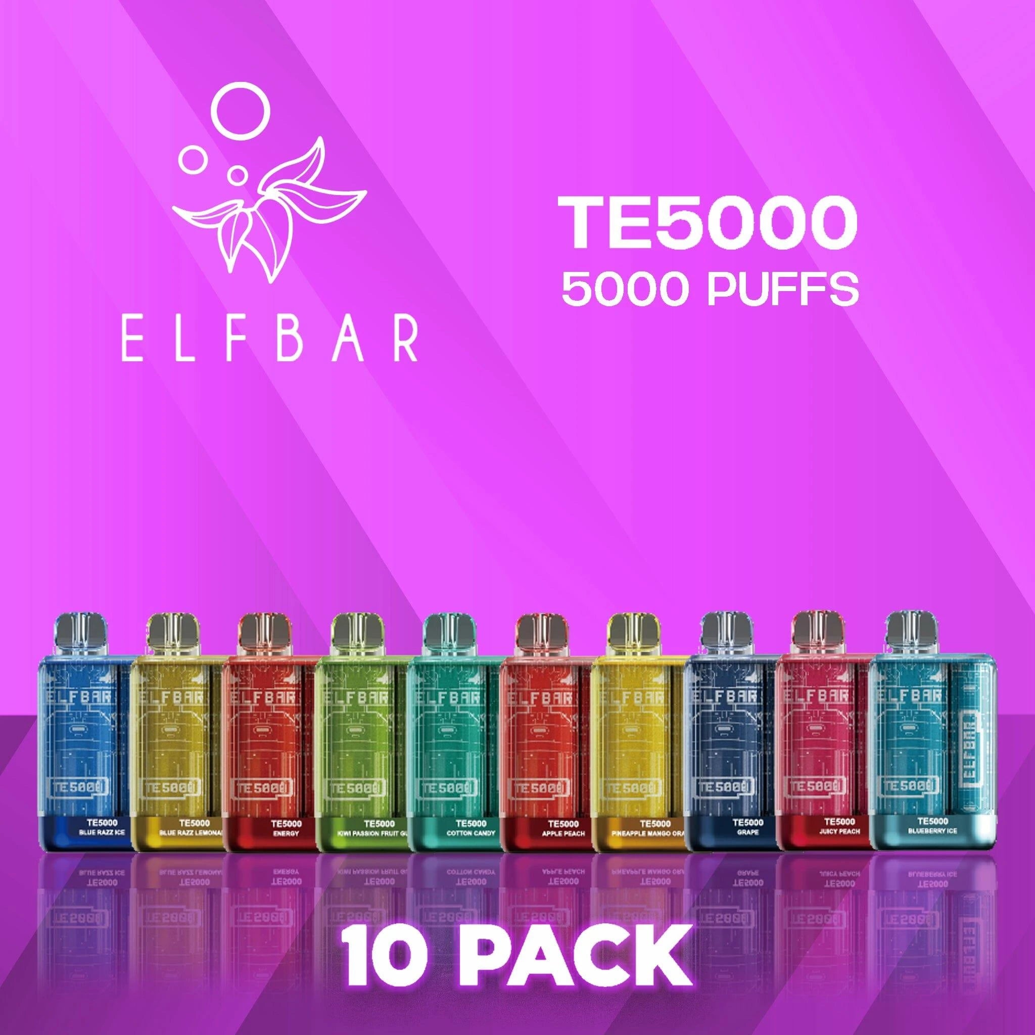 EB TE5000 Disposable Vape 5000 Puffs - 10 Pack