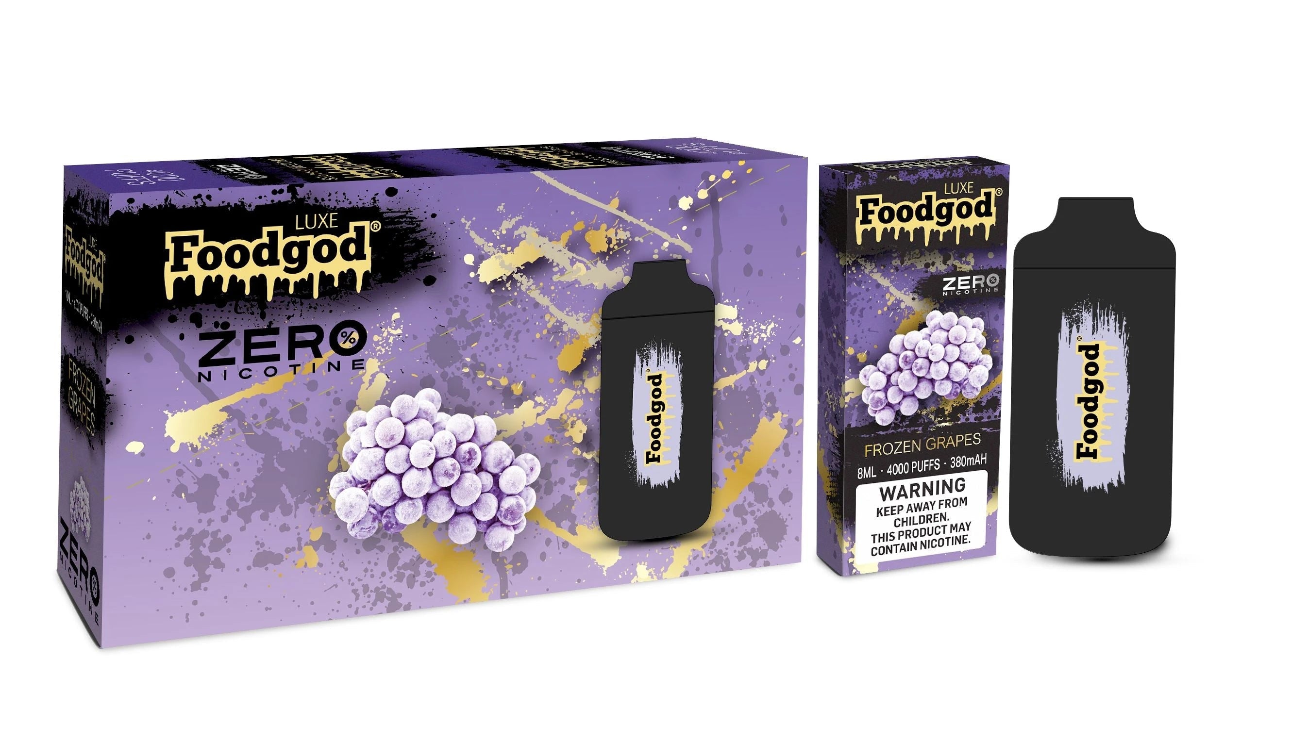 Foodgod Luxe Zero Nicotine 4000 Puff Disposable Vape - 1 Pack - Image 12