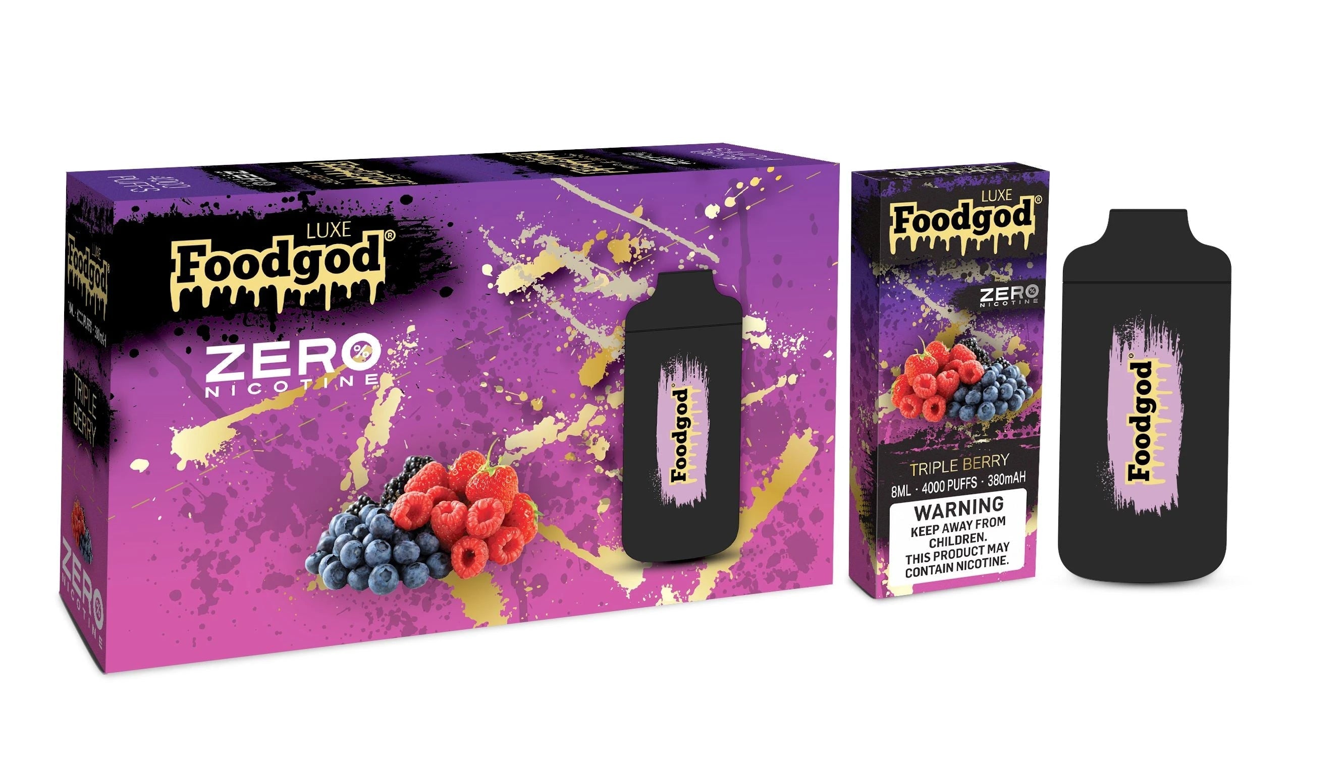 Foodgod Luxe Zero Nicotine 4000 Puff Disposable Vape - 1 Pack - Image 7