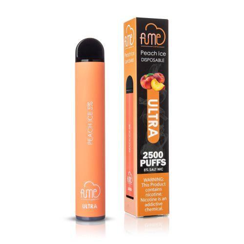 10 Pack Fume Ultra Disposable Vape 2500 Puffs - Peach Ice