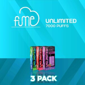Fume Unlimited Disposable Vape 7000 Puffs - 3 Pack