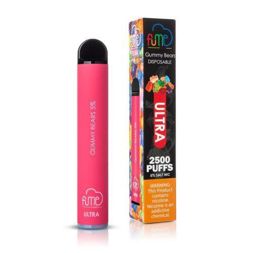 10 Pack Fume Ultra Disposable Vape 2500 Puffs - Gummy Bears
