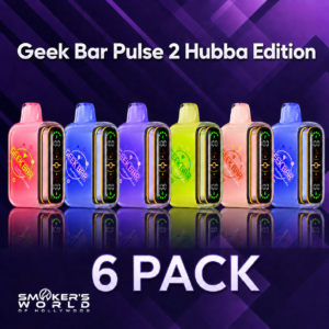 Smoker's World Geek Bar Pulse 2 Hubba Edition - 6 Pack