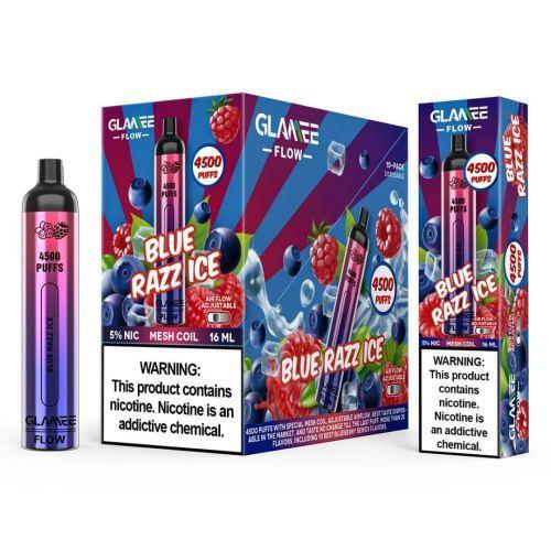 Glamee Flow Blue Razz Ice Flavor - Disposable Vape