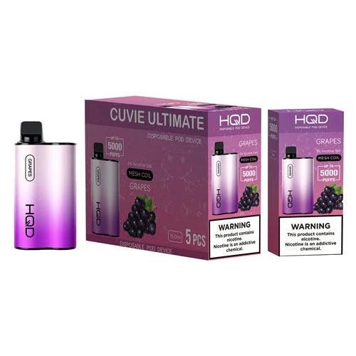 HQD Cuvie Ultimate 5000 Puff Disposable Vape - 3 Pack