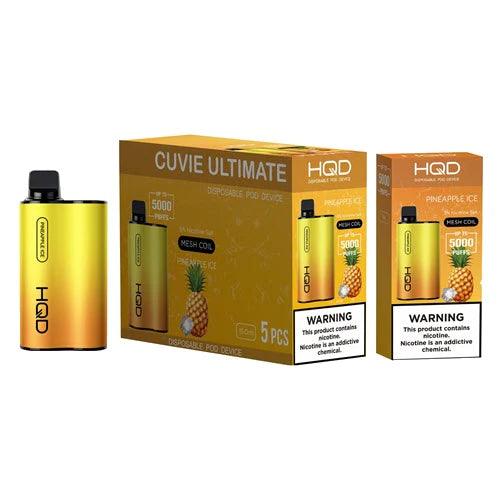 HQD Cuvie Ultimate 5000 Puff Disposable Vape - 3 Pack