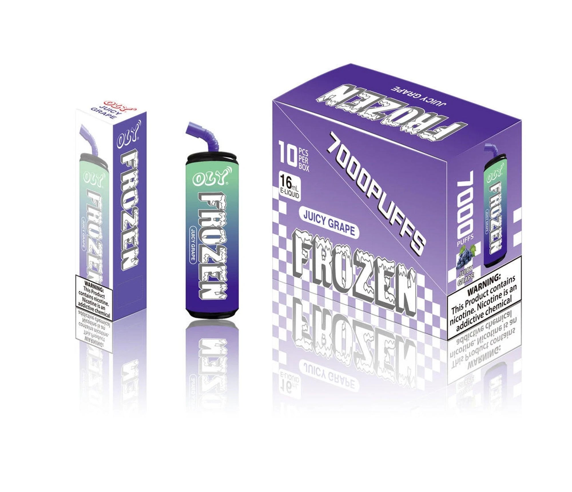 Oly Frozen Disposable Vape 7000 Puffs - 10 Pack - Image 9