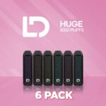 ld-huge-6-pack.jpg LD Huge Disposable Vape - 6Pack