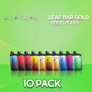 Leaf Bar Platinum Disposable Vape 8000 Puffs - 10 Pack