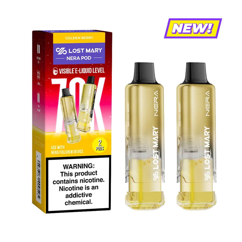 Golden Berry Lost Mary Nera Fullview 70K Pod