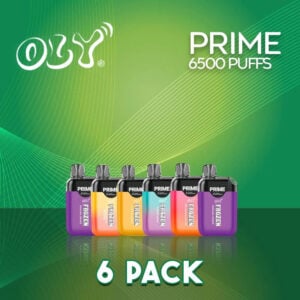 Oly Frozen Prime Disposable Vape 6500 Puffs - 6 Pack