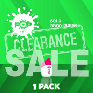 POP HIT SOLO 5% 5500 Puffs Disposable - 1 Pack