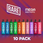 rare-mega-10-pack.jpg Rare Mega Disposable 5000 Puffs - 10 Pack