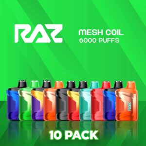 Raz CA6000 6000 Puff Disposable Vape - 10 Pack