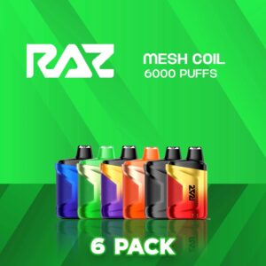 Raz CA6000 6000 Puff Disposable Vape - 6 Pack