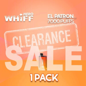Whiff El Patron Disposable Vape 7000 Puffs - 1 Pack