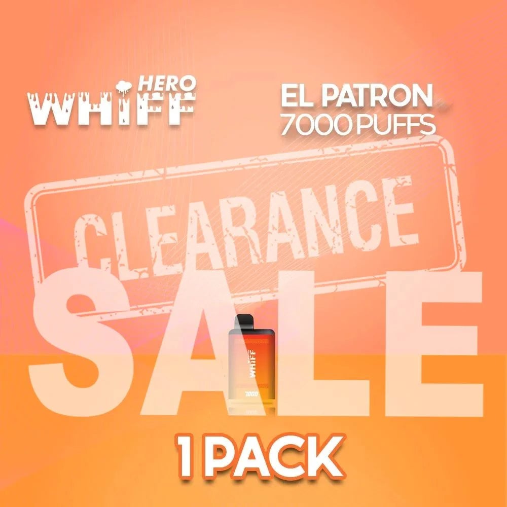 Whiff El Patron Disposable Vape 7000 Puffs - 1 Pack