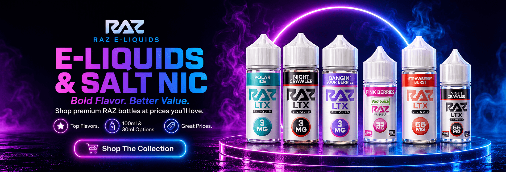 E-liquid salt nic Raz