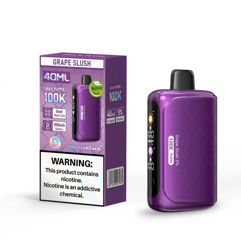 HorizonTech 100K Disposable Vape - Grape Slush