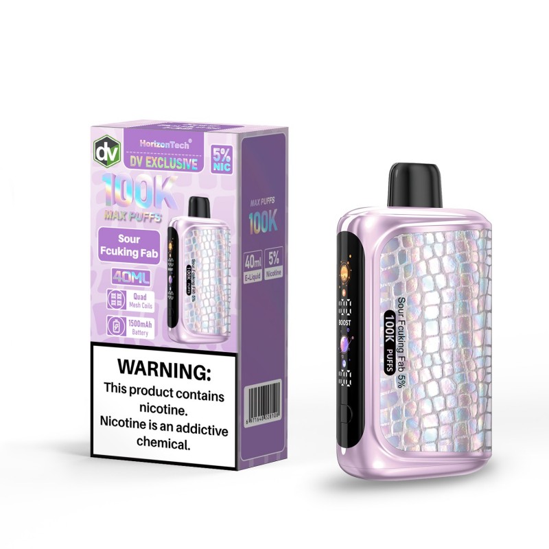 HorizonTech 100K Disposable Vape - Sour Fcuking Fab