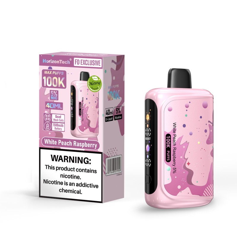 HorizonTech 100K Disposable Vape - White Peach Raspberry